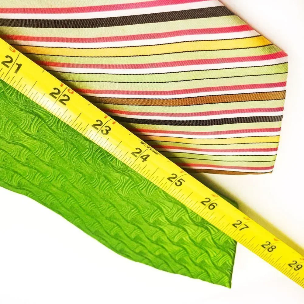 Bright Vintage Tie Bundle: RBM Green Silk & Wembley Striped Poly